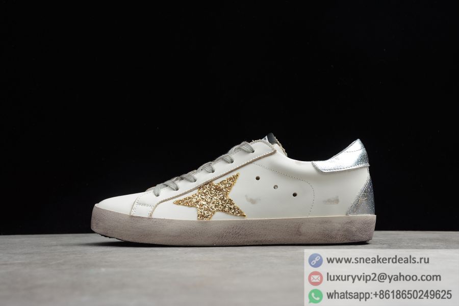 2020ss GGDB Golden Goose Super Star G32WS590 White+Gold Sneaker Women Shoes